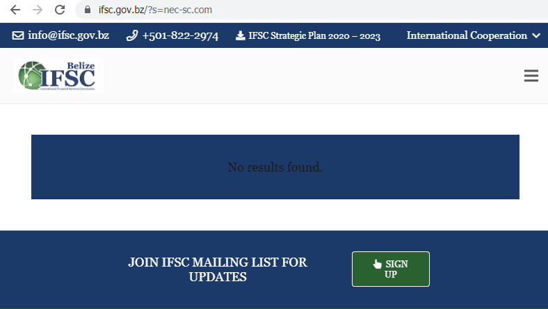 Nec-SC IFSC net licensii