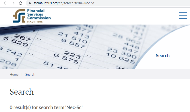 Nec-SC FSC Mauritius net licensii