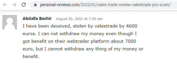 ValexTrade realnye otzyvy